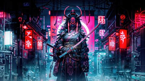 1920x1080 Neon Samurai In Futuristic Tokyo Laptop Full HD 1080P ,HD 4k Wallpapers,Images ...