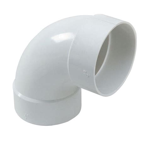 NDS 4 in. PVC 90-Degree Hub x Hub Elbow-4P02 - The Home Depot