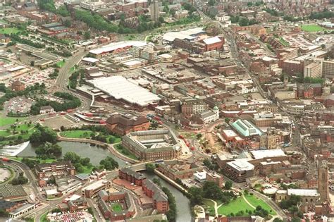 Aerial photograph shows Derby city centre 25 years ago - Derbyshire Live