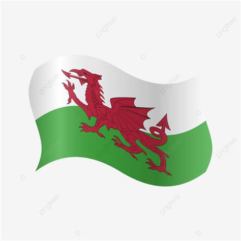 Wales Flag, Wales, Flag, Wales Flag Shinning PNG and Vector with ...