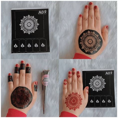 Sticker inai / Sticker Henna / Henna Stencil / Mehndi Stencil NEW ...