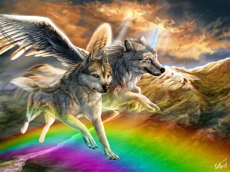 Cool Rainbow Wolf Wallpapers - www.Wolf-Wallpapers.pro