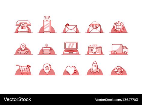 Social media logo collection Royalty Free Vector Image