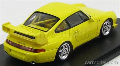 SPARK-MODEL S4194 Scale 1/43 | PORSCHE 911 993 RS COUPE CLUB SPORT 1995 YELLOW