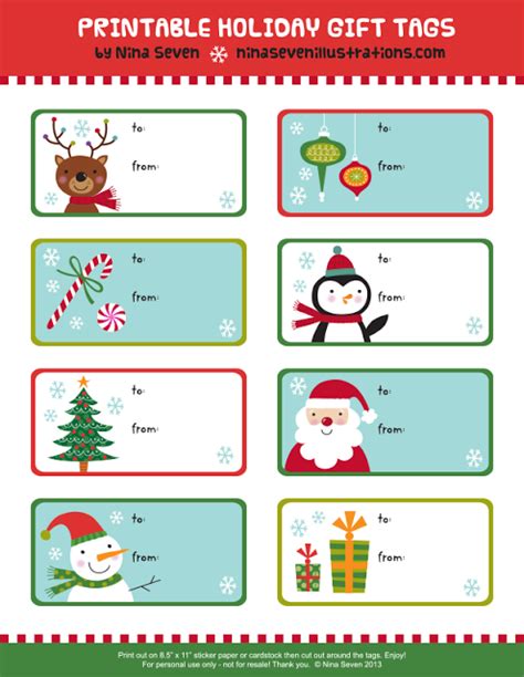 Be Different...Act Normal: Free Printable Gift Tags [Christmas]