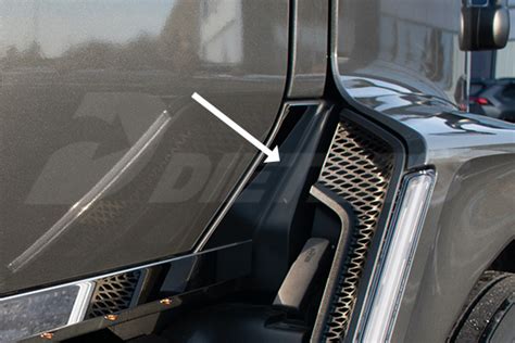 VERTICAL TRIM - KENWORTH T680 NEXT GEN MID HOOD - Dieter's Accessories