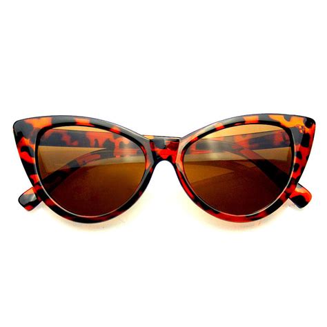 Super Cateye Fashion Hot Tip Vintage Pointed Cat Eye Sunglasses ...