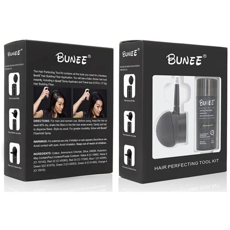 Hair Building Fibers 2-in-1 Kit Set, Includes Hair Thickening Fibers ...