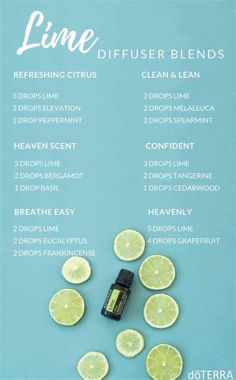 Lime Essential Oil Diffuser Recipes