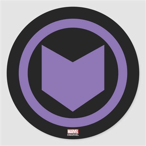 Avengers Classics | Hawkeye Arrow Icon Classic Round Sticker | Zazzle.com in 2020 | Marvel ...