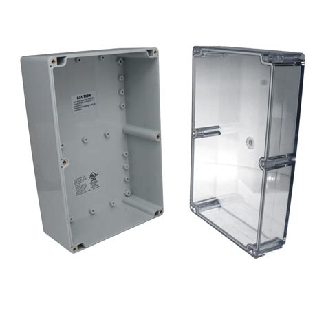 IP65 NEMA 4X Box with Clear Cover PN-1341-C - Bud Industries