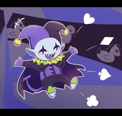 Jevil fanart by @ame_UT_DR : r/Deltarune