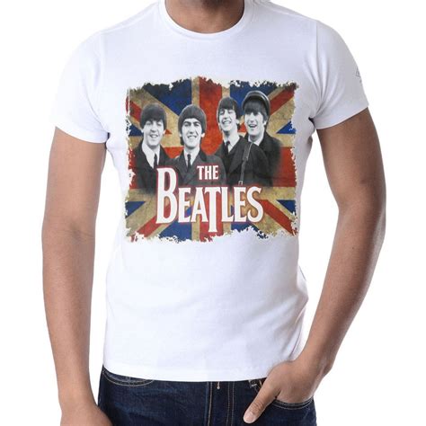 The Beatles - White | Mens tops, The beatles, Mens tshirts