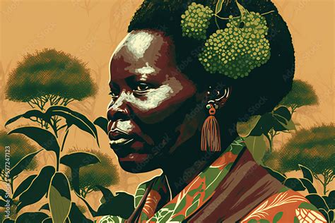 Wangari Maathai founding the Green Belt Movement in Kenya made with ...