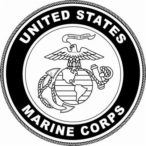 Download High Quality us marines logo white Transparent PNG Images ...