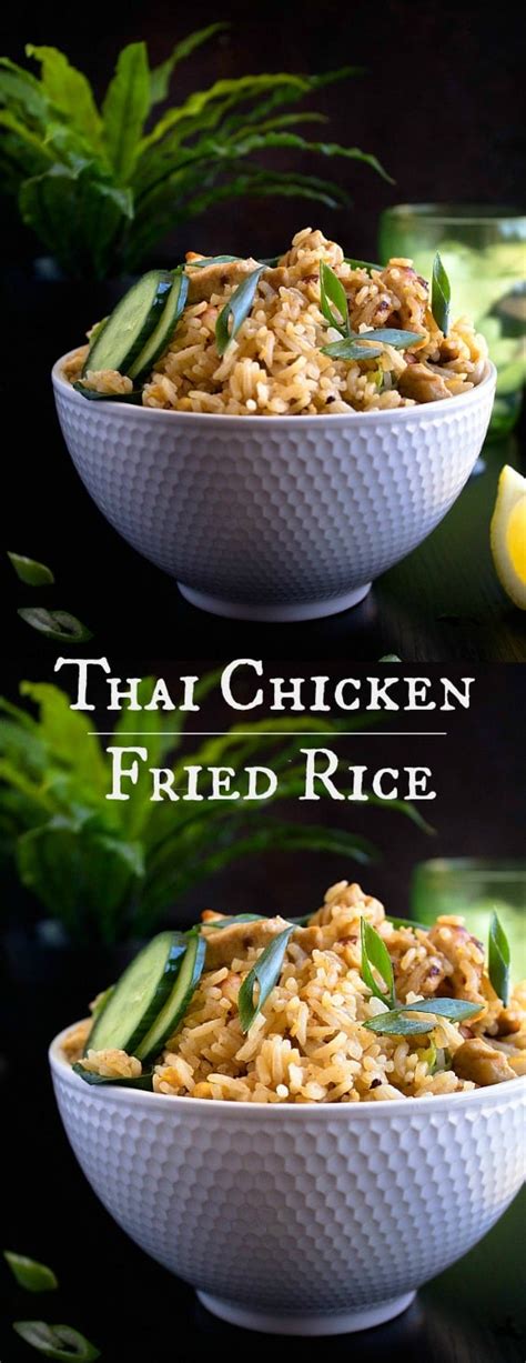 Thai Chicken Fried Rice | Video - NISH KITCHEN