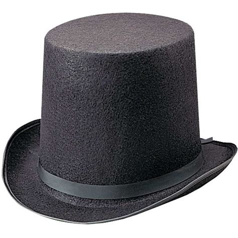 Lincoln Stovepipe Patriotic Abraham Abe Black 8" Tall Top Hat Costume ...