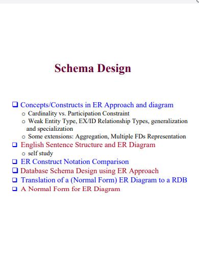 Schema - 31+ Examples, How to Create, PDF