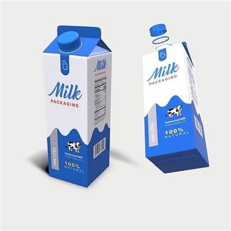 3D model Milk Carton - 1 Liter VR / AR / low-poly | CGTrader