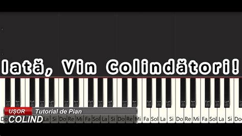 Iata Vin Colindatori - Tutorial Pian - YouTube