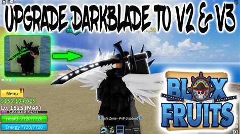 How To Upgrade Darkblade V1 To V2 And V3 Showcase In Blox Fruit | UPDATE 14 - YouTube