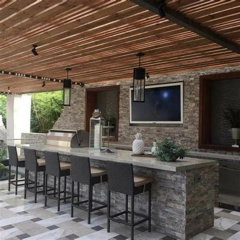 Pin on Barras para Terrazas | Outdoor kitchen decor, Outdoor kitchen design, Outdoor kitchen patio