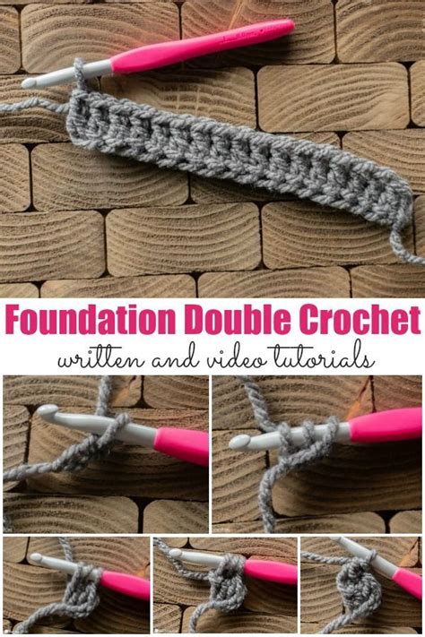 Foundation Double Crochet Tutorial (FDC) | Crochet stitches for beginners, Double crochet, Crochet