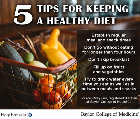 Five tips for keeping a healthy diet - Baylor College of Medicine Blog Network