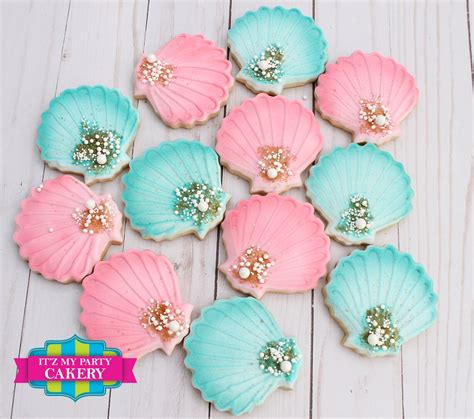 Sea Shell Cookies 1 Dozen - Etsy