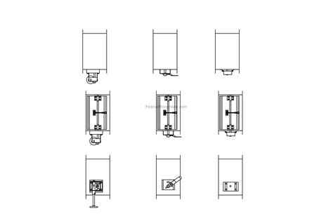 Volume Damper With Gear - Free CAD Drawings