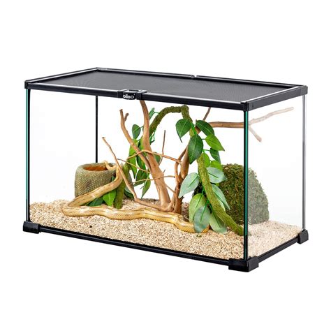 Buy OIIBO 10 Gallon Reptile Glass Terrarium - 20'' x 10'' x 12'' Naural ...