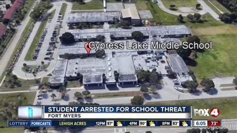 Cypress Lake Middle student arrested for school threat