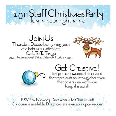 Christmas Party Announcement To Employees Template