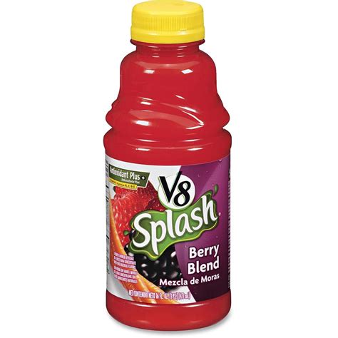 V8 Splash Fruit Juice - Berry Flavor - 16 fl oz - 12 / Carton