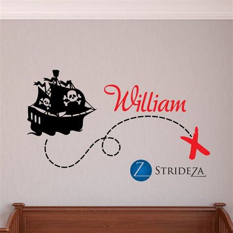 Pirate Ship Pirate Decor Pirate Decal Pirate Wall Decals | Etsy ...