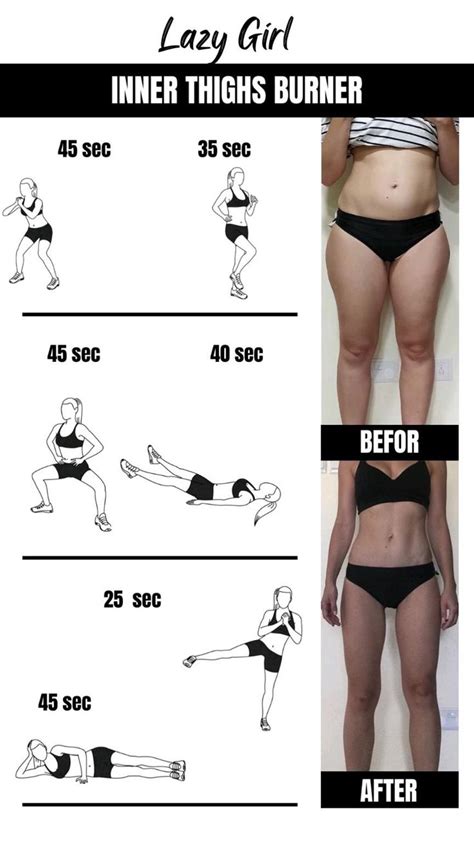 Inner Thighs Burner🔥🔥 | Lose thigh fat, Workout for flat stomach, Loose ...