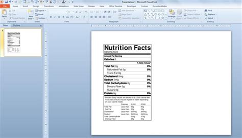 How to Make a Nutrition Facts Label for Free for your Nutrition PowerPoint Templates and ...