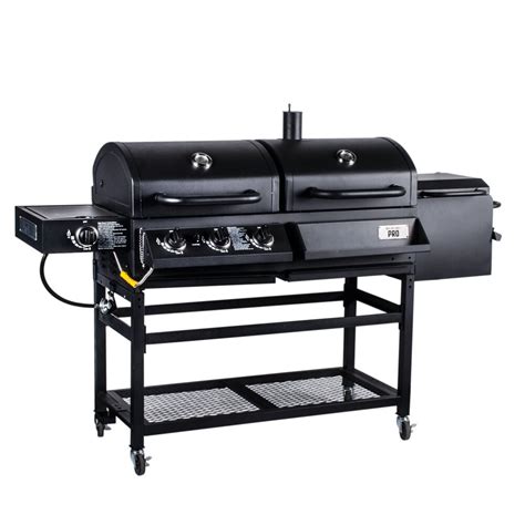 Backyard Pro Portable Outdoor Gas and Charcoal Grill / Smoker - Assembled