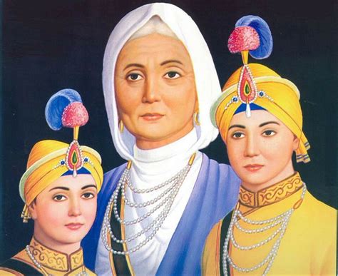 Mate Gujri Ji, Mother of Guru Gobind Singh Ji with Shote Sahebzaade | Guru gobind singh, Zorawar ...