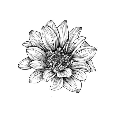 Gerbera Daisy Flower Engraving Stock Illustrations – 84 Gerbera Daisy Flower Engraving Stock ...