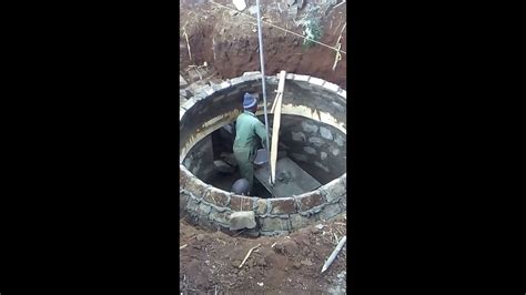 Biogas digester construction - YouTube