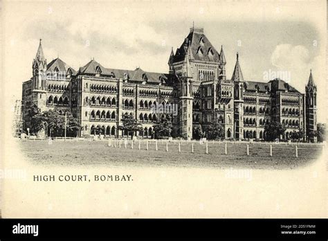 Bombay Indien, general view of the High Court Building | usage ...