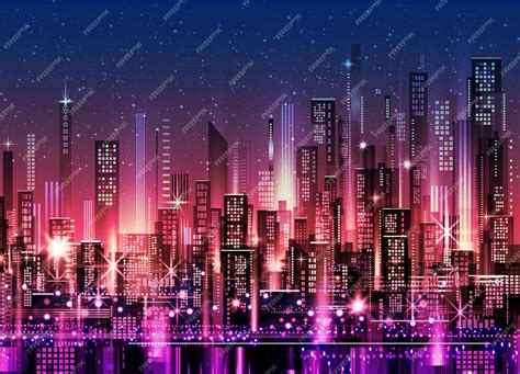 Premium Vector | Abstract futuristic city vector digital cityscape ...