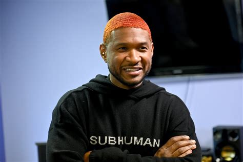 Usher's Orange Hair Color: See Photos | POPSUGAR Beauty