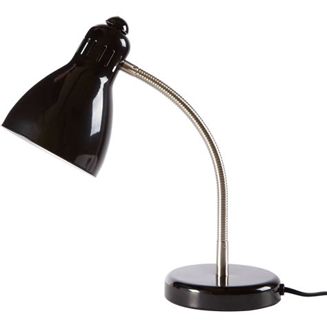 Mainstays Metal Gooseneck Desk Lamp, Black - Walmart.com - Walmart.com