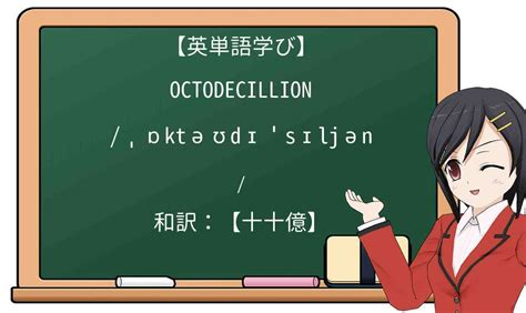 【英単語】octodecillionを徹底解説！意味、使い方、例文、読み方