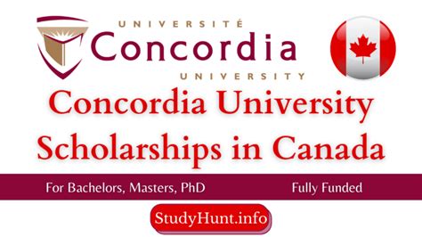 Concordia University Scholarships 2024-2025 For International Students ...