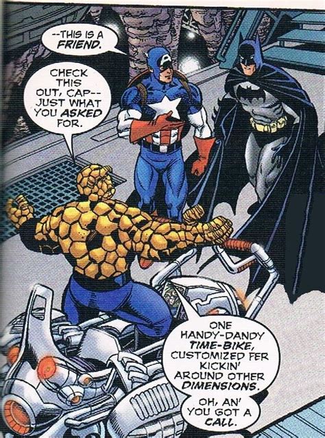 Thing, Captain America and Batman in the JLA-Avengers crossover ...