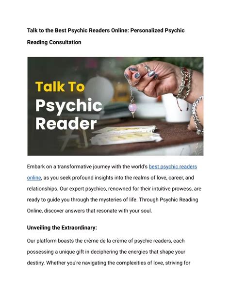 PPT - Talk to the Best Psychic Readers Online PowerPoint Presentation, free download - ID:12880070