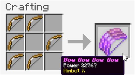 Minecraft UHC but you can craft a 'Bow Bow Bow'.. - YouTube